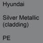 Preview: Hyundai, Silver Metallic (cladding), PE.